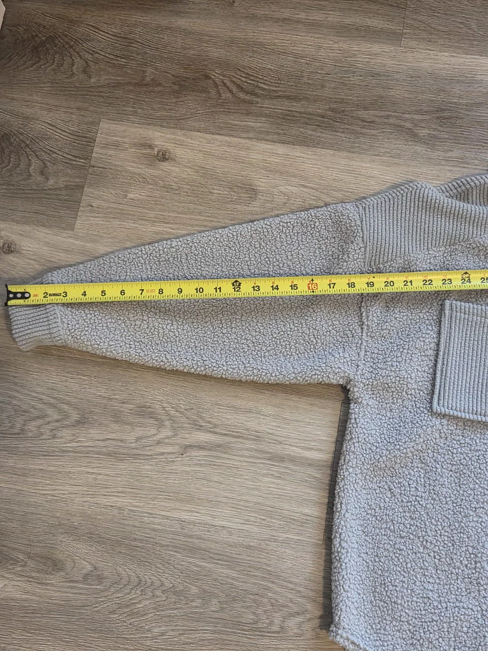 American Eagle Outfitters Light Gray Sherpa Shacket - Picture 7 of 7